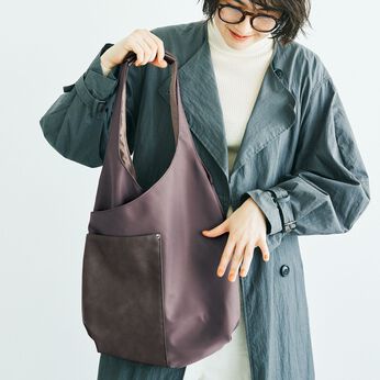 フェリシモの雑貨Kraso［クラソ］ | 花粉が付きにくいA4が入るたまご形バッグ