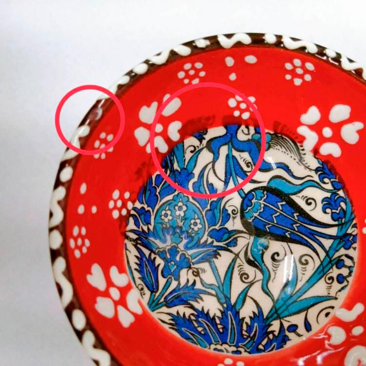 フェリシモの雑貨 Kraso|陶器Print Bowl（S）Red