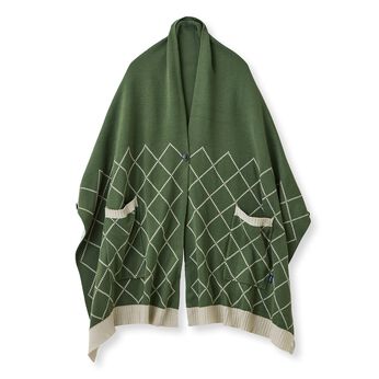 フェリシモの雑貨 Kraso | ニットストール〈ダイヤチェック〉
