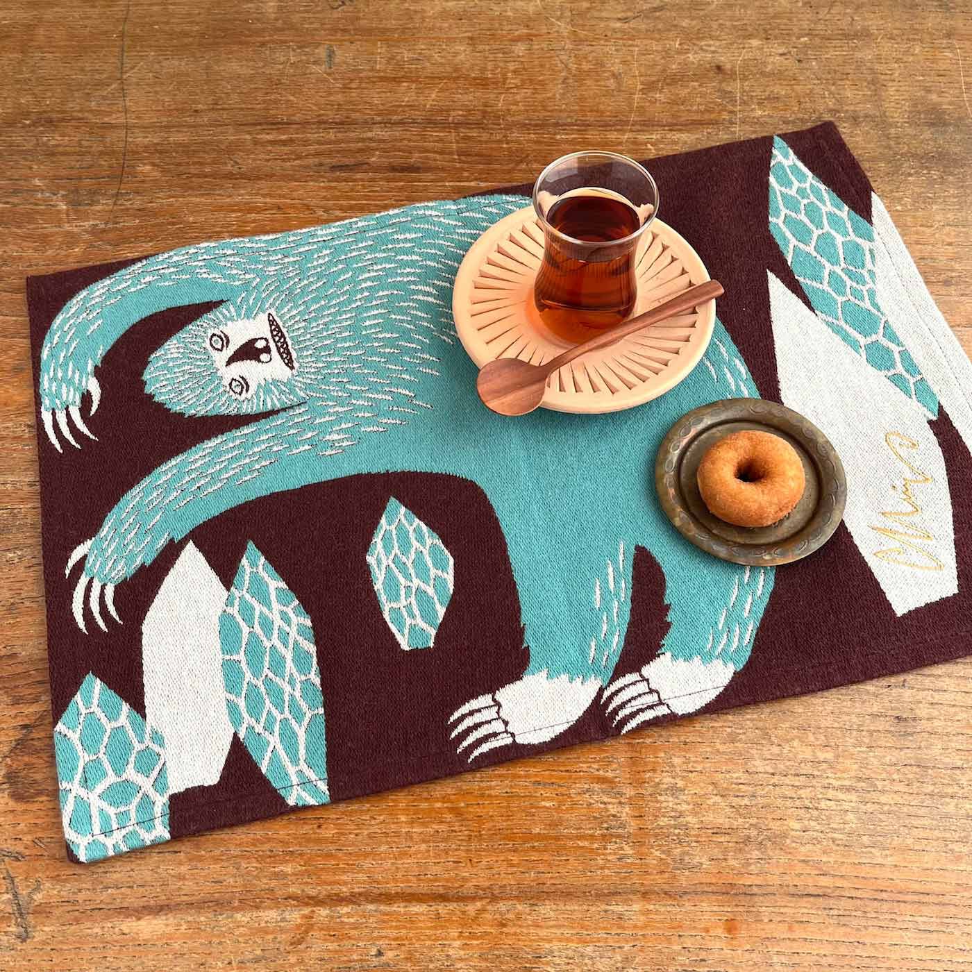 フェリシモの雑貨 Kraso|moritaMiW 織り柄が美しいちょっと小さめランチョンマットの会|お茶とおやつ。