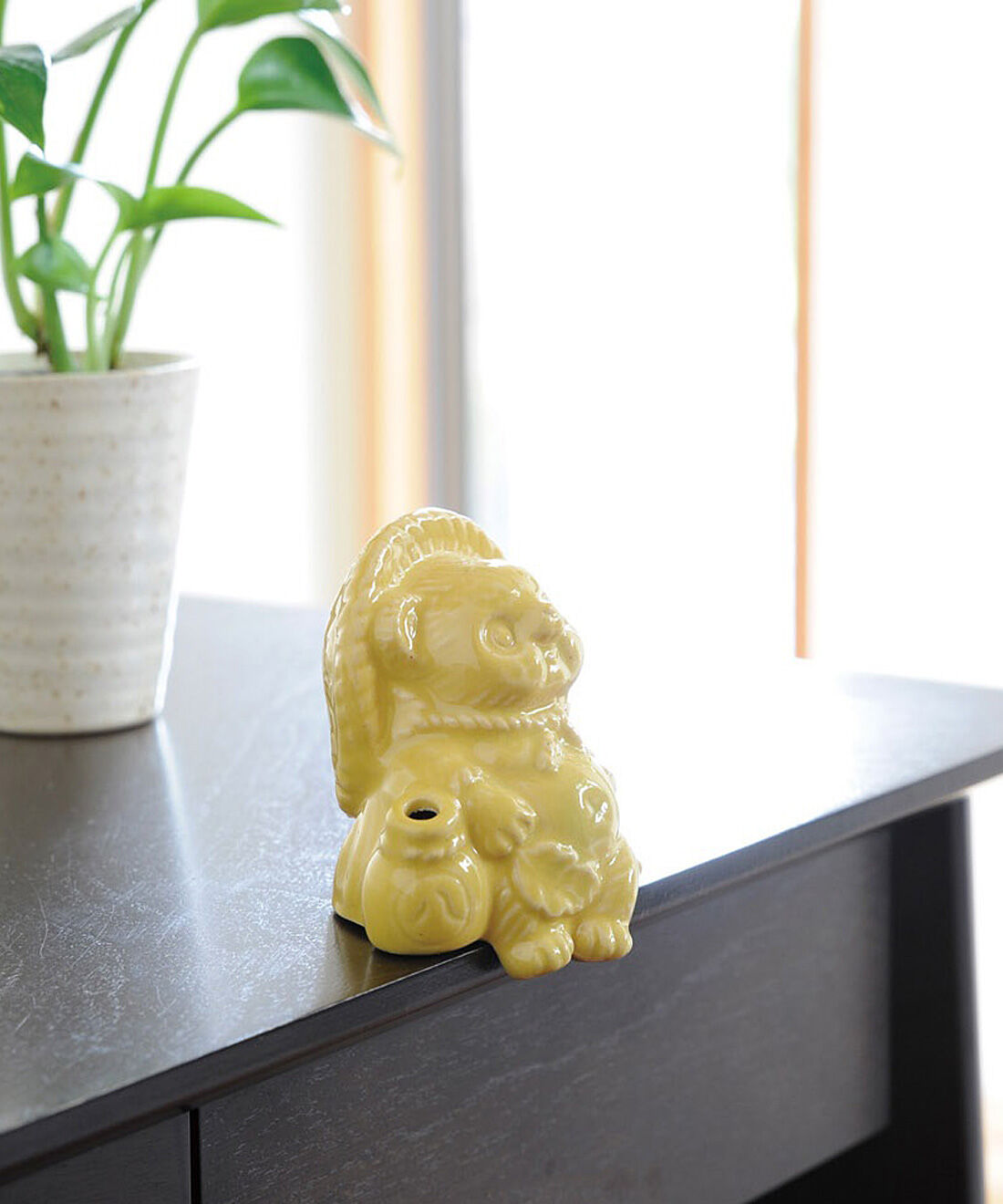 フェリシモの雑貨Kraso［クラソ］|信楽焼Ｔａｎｕｔａｎｕ〈イエロー〉