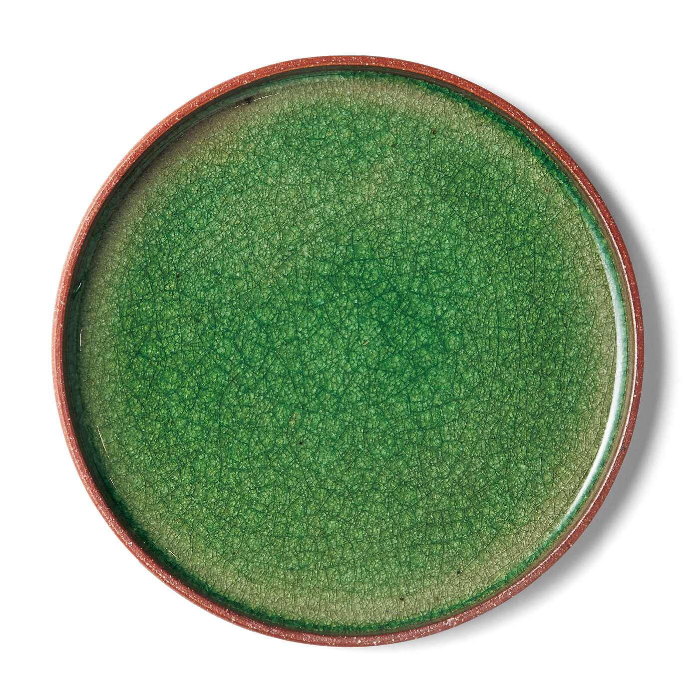 フェリシモの雑貨 Kraso|信楽焼の味わい深い　カラフル切立皿の会|〈FRESH GREEN〉