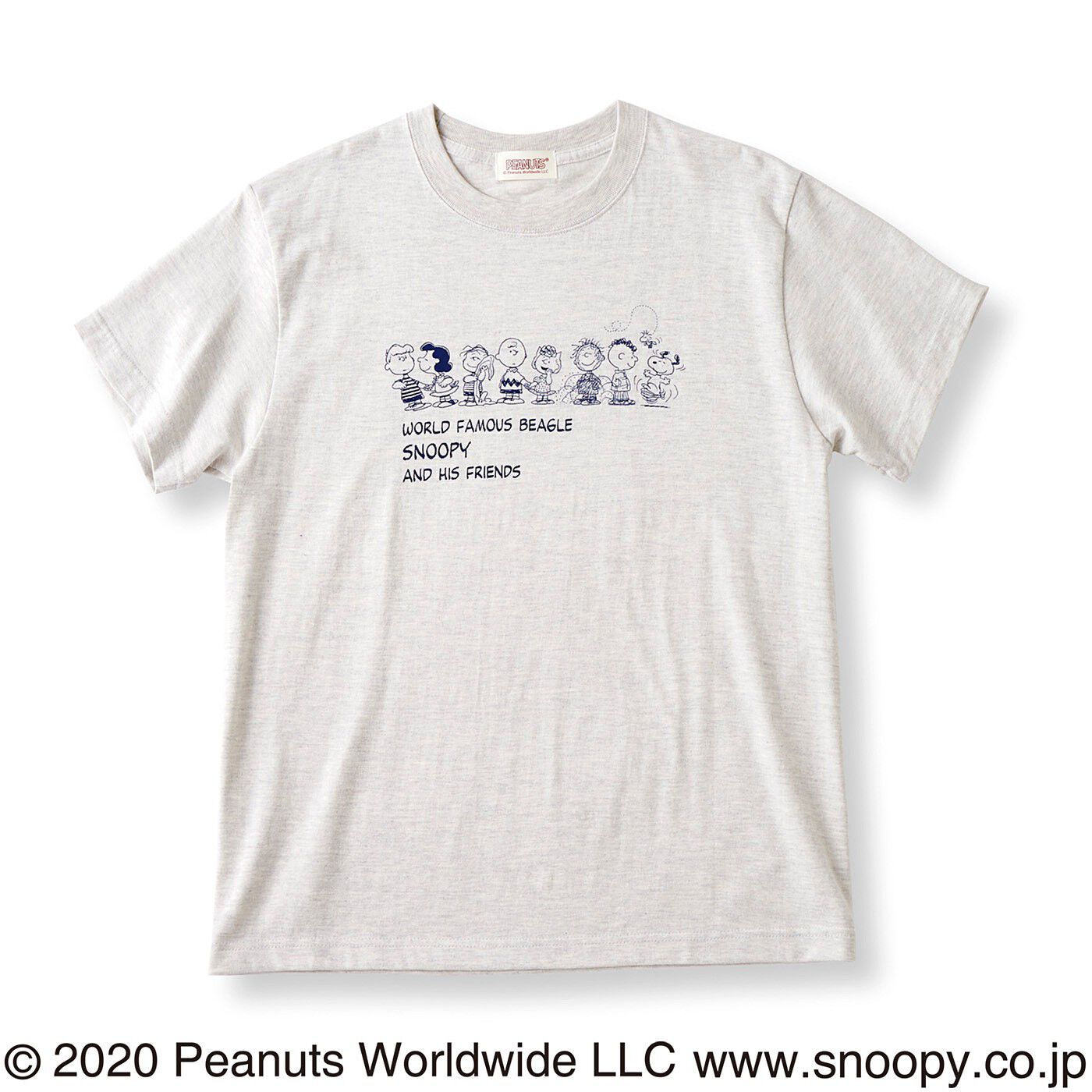 フェリシモの雑貨 Kraso|PEANUTS スヌーピーと仲間たち　ロゴ入りTシャツの会|〈スヌーピー＆フレンズ〉