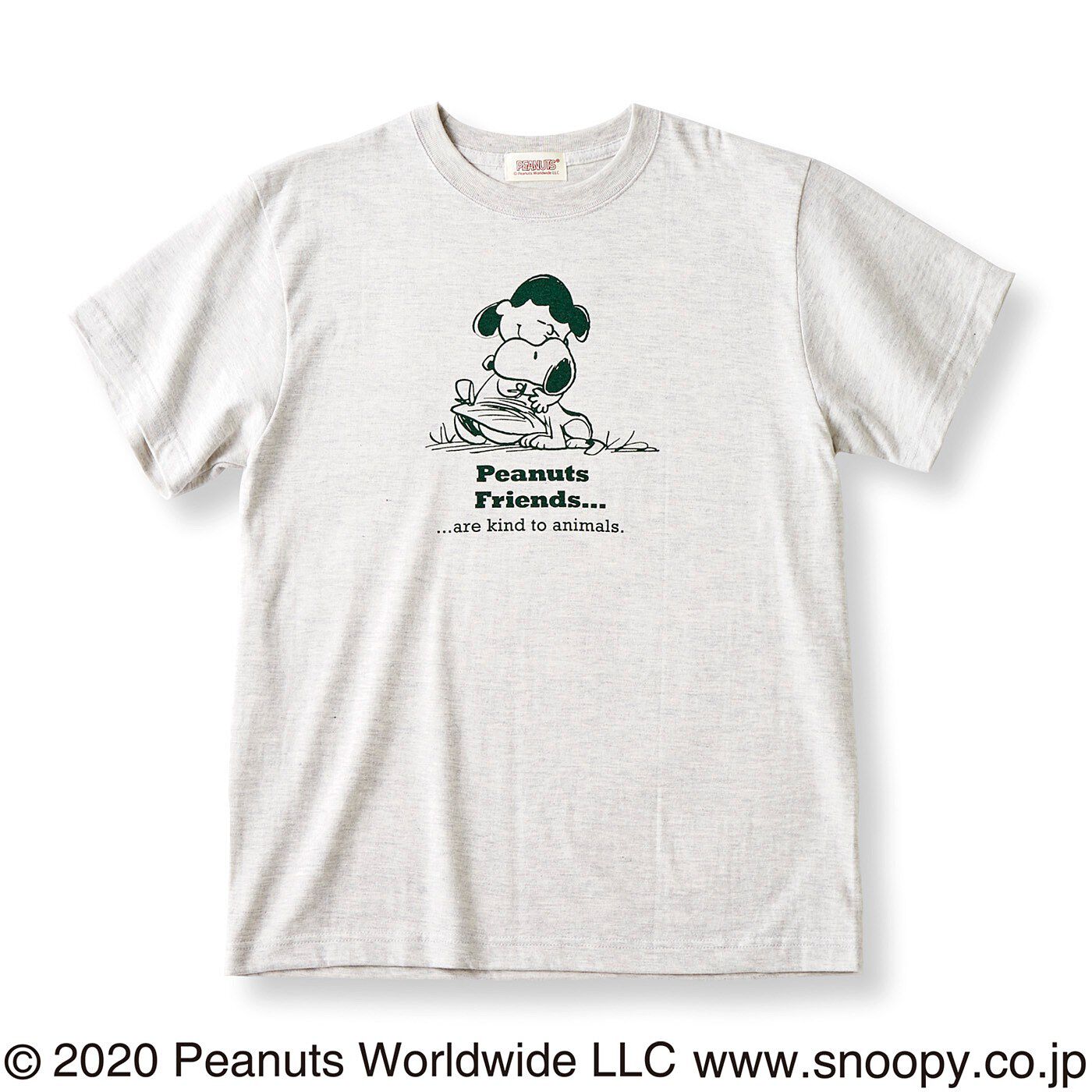 フェリシモの雑貨 Kraso|PEANUTS スヌーピーと仲間たち　ロゴ入りTシャツの会|〈スヌーピー＆ルーシー〉