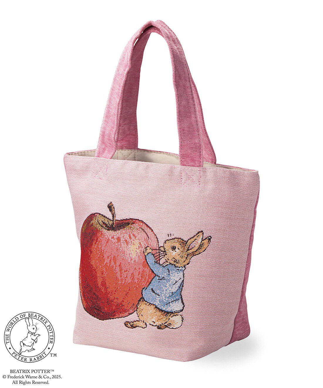 フェリシモの雑貨 Kraso|ピーターラビット（TM）　物語のワンシーンに思いを馳せる　ゴブラン織りまち付きバッグの会|〈アップルピーター〉