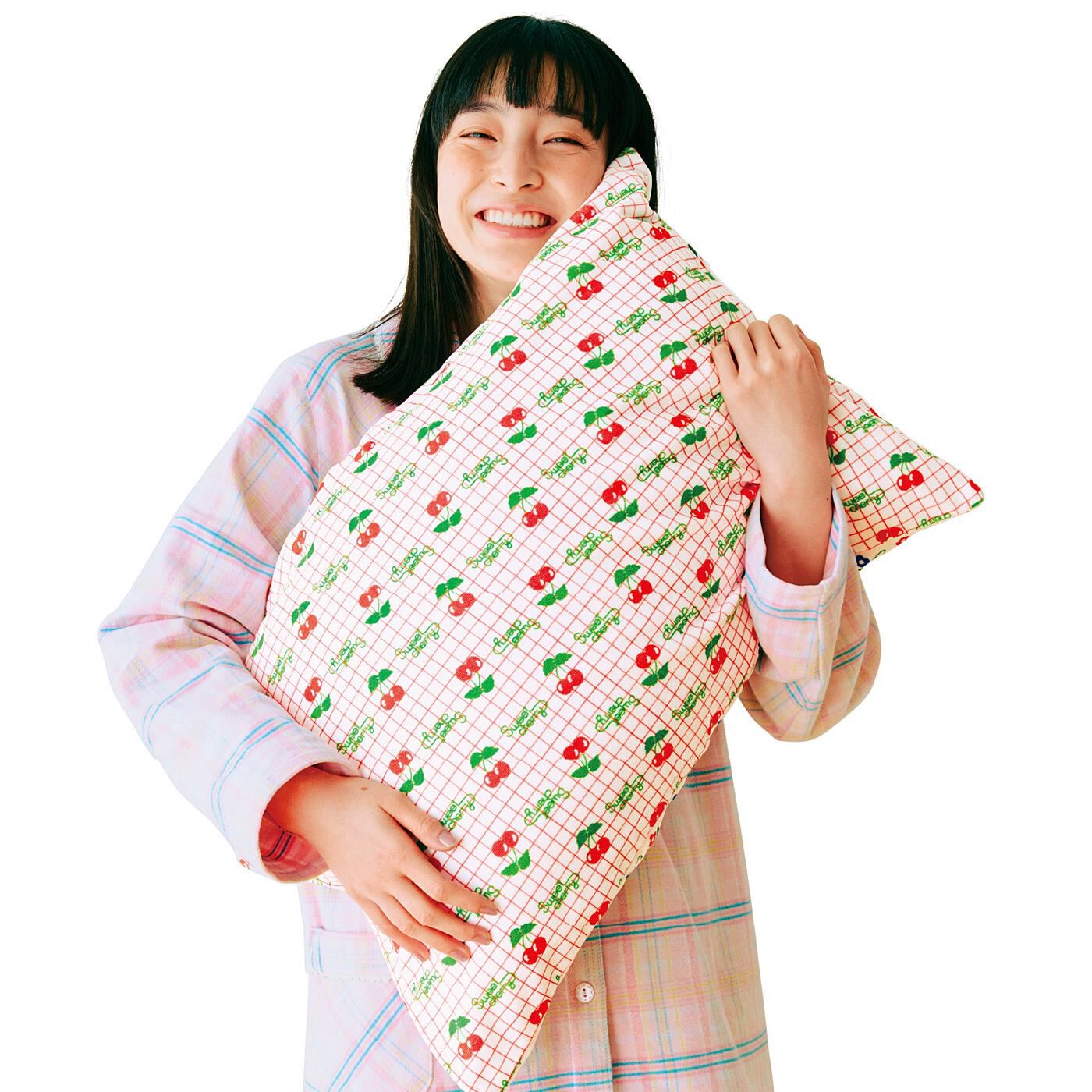 フェリシモの雑貨Kraso|シモジマコラボ　包装紙で枕をラッピング　リバーシブル枕カバーの会|両面どちらを前にしても使えます。迷っちゃうかわいさ！