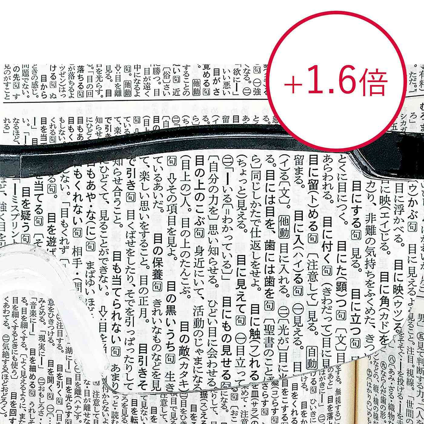 フェリシモの雑貨Kraso［クラソ］|細かい文字や作業のストレスを軽減　拡大ルーペオーバーグラス〈1.6倍〉の会