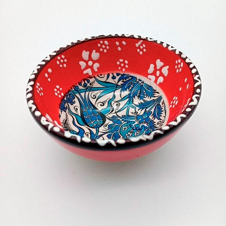 フェリシモの雑貨 Kraso|陶器Print Bowl（S）Red