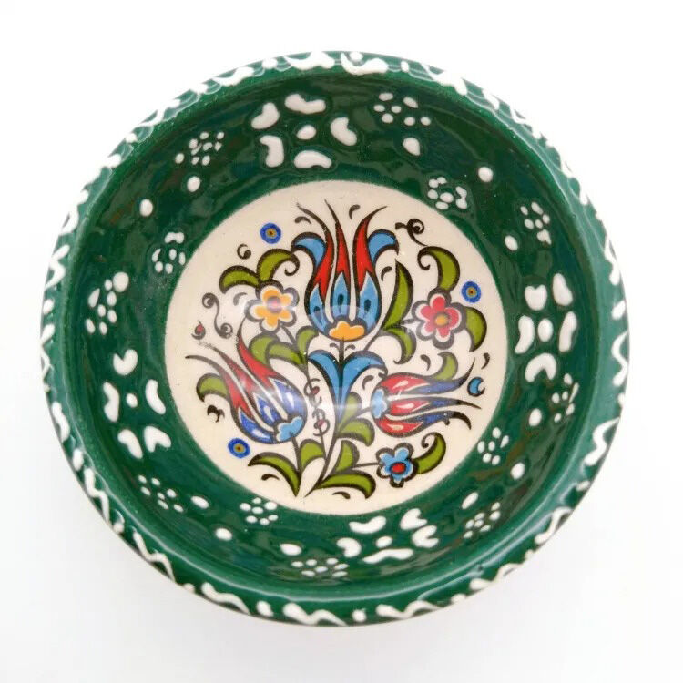 フェリシモの雑貨 Kraso|陶器Print Bowl（S）Green