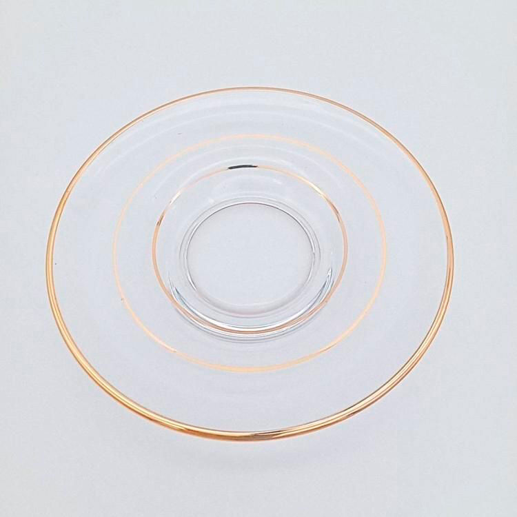 フェリシモの雑貨 Kraso|チャイグラスClear Gold Line B（ハンドルなし）M