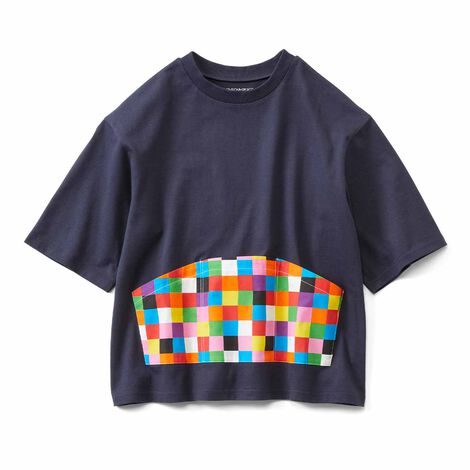 フェリシモの雑貨 Kraso | 着られるバッグぞうのエルマーTシャツ