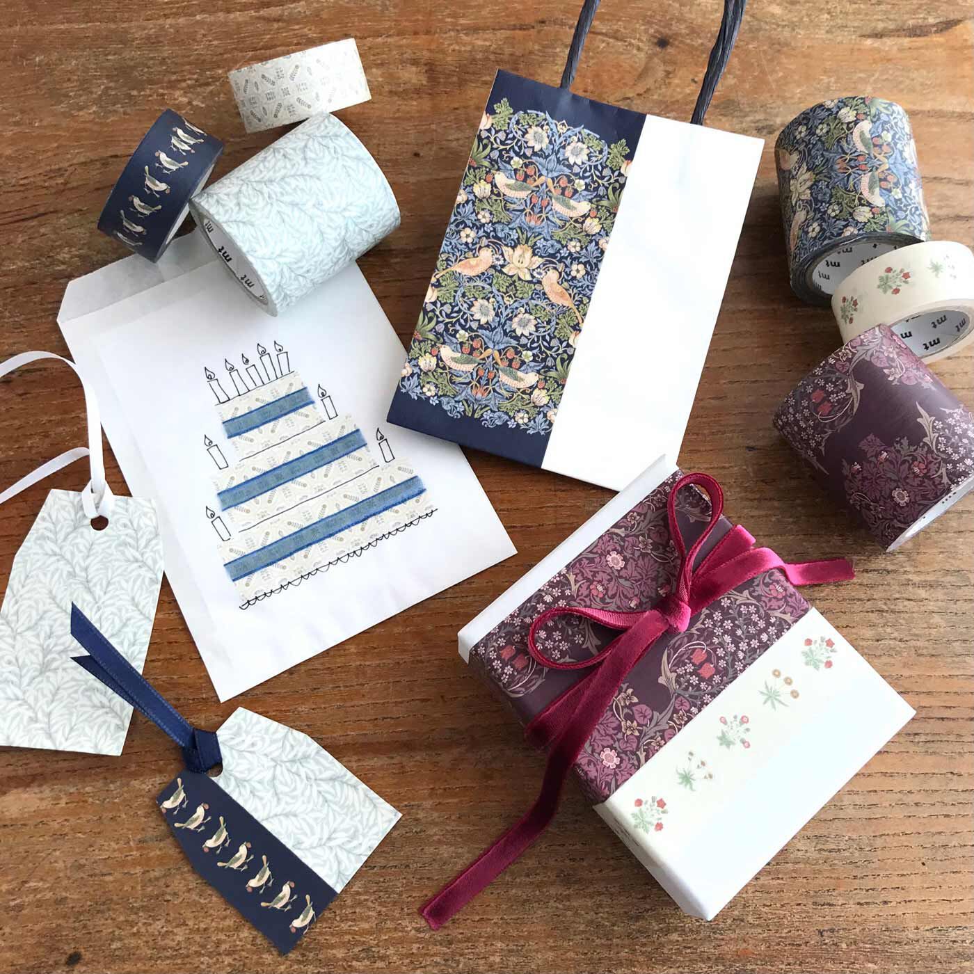貼るだけで美しい世界が広がるマスキングテープセット〈Morris & Co 貼るだけで美しい世界が広がるマスキングテープセット〈Morris & Co