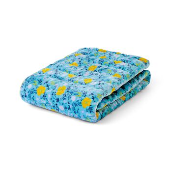 フェリシモの雑貨 Kraso | ほかとろ敷パッド〈木陰の花々／シングル〉
