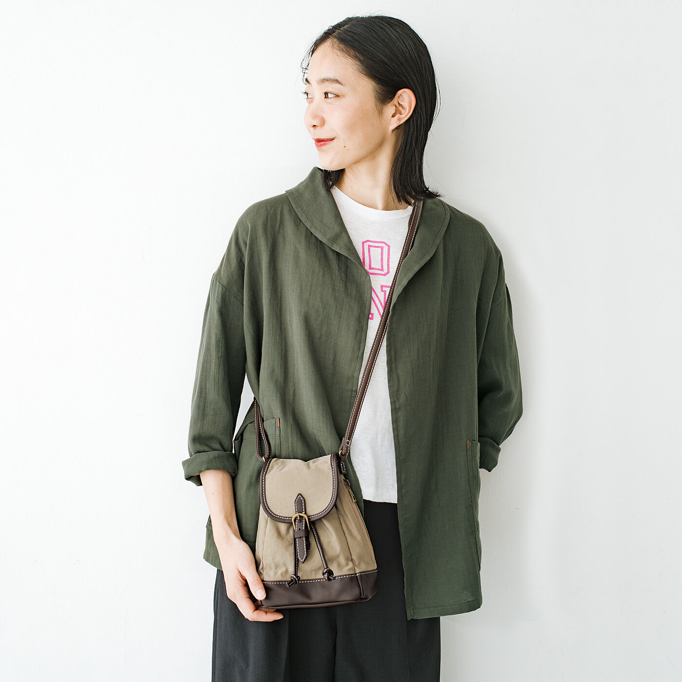 フェリシモの雑貨 Kraso|USEDo　必需品だけサッと収納！　古着屋さんで見つけたヴィンテージナップサックのようなポシェットの会