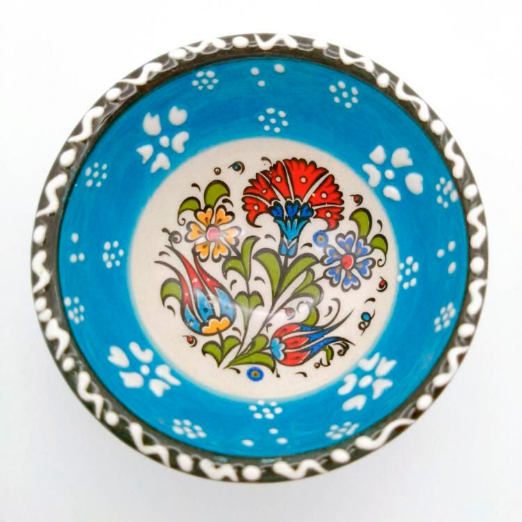 フェリシモの雑貨 Kraso|陶器Print Bowl（S）Light Blue