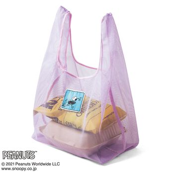 フェリシモの雑貨 Kraso | スヌーピー洗えるデイリーメッシュバッグ