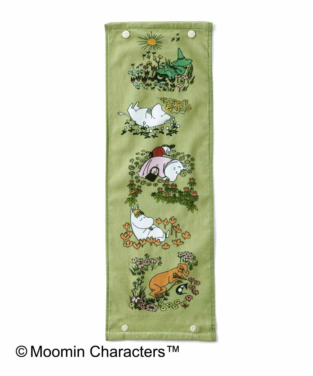 フェリシモの雑貨 Kraso|MOOMIN いつでも乾いた面でふける まわすたびうれしいくるくるタオルの会|〈お花とすやすや〉