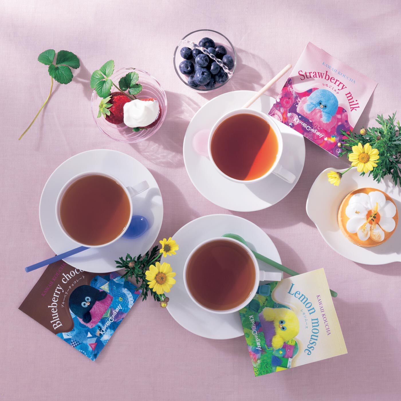 フェリシモの雑貨 Kraso|KAWAII COMPANY　神戸で1925年創業　紅茶鑑定士の技術にときめく　デザートみたいなカワイイ紅茶の会