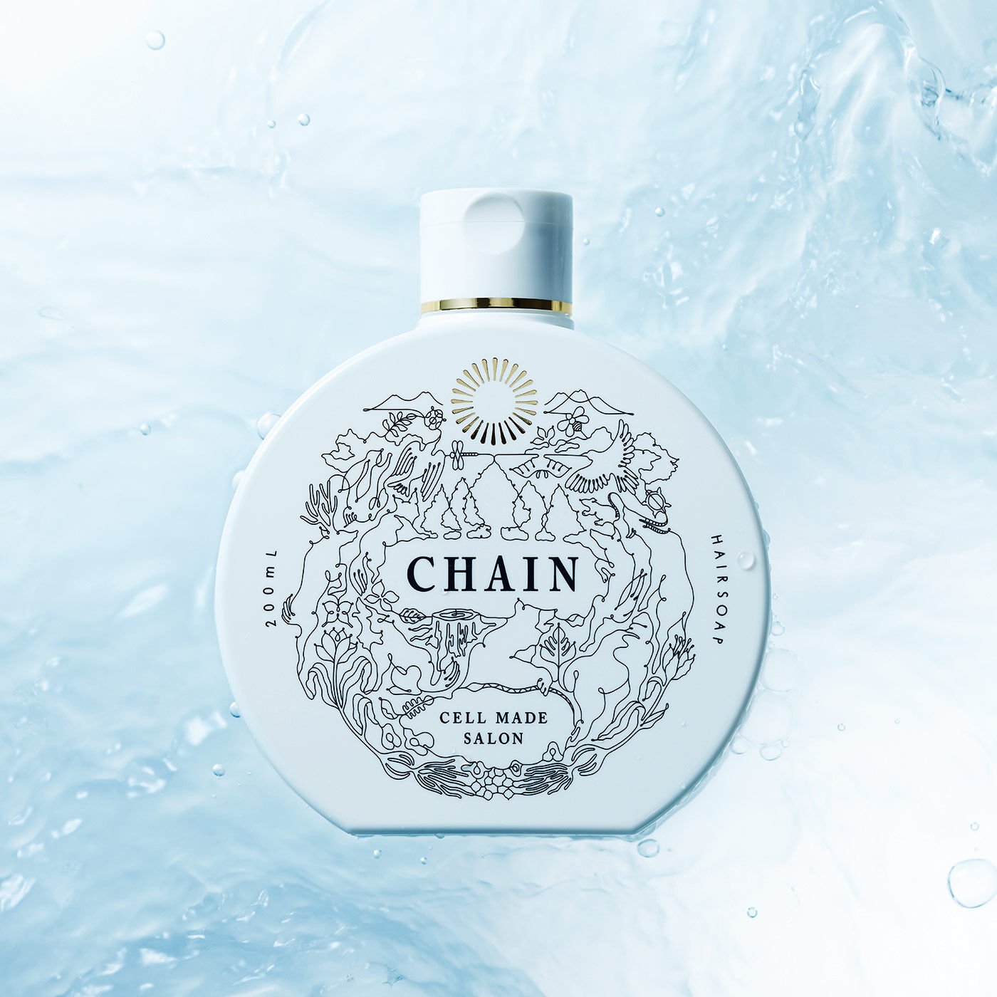 フェリシモの雑貨 Kraso|CHAIN　ヘアソープの会|バリアー機能を守りながらしっとり洗い、偽りのない美しい髪へと誘います。