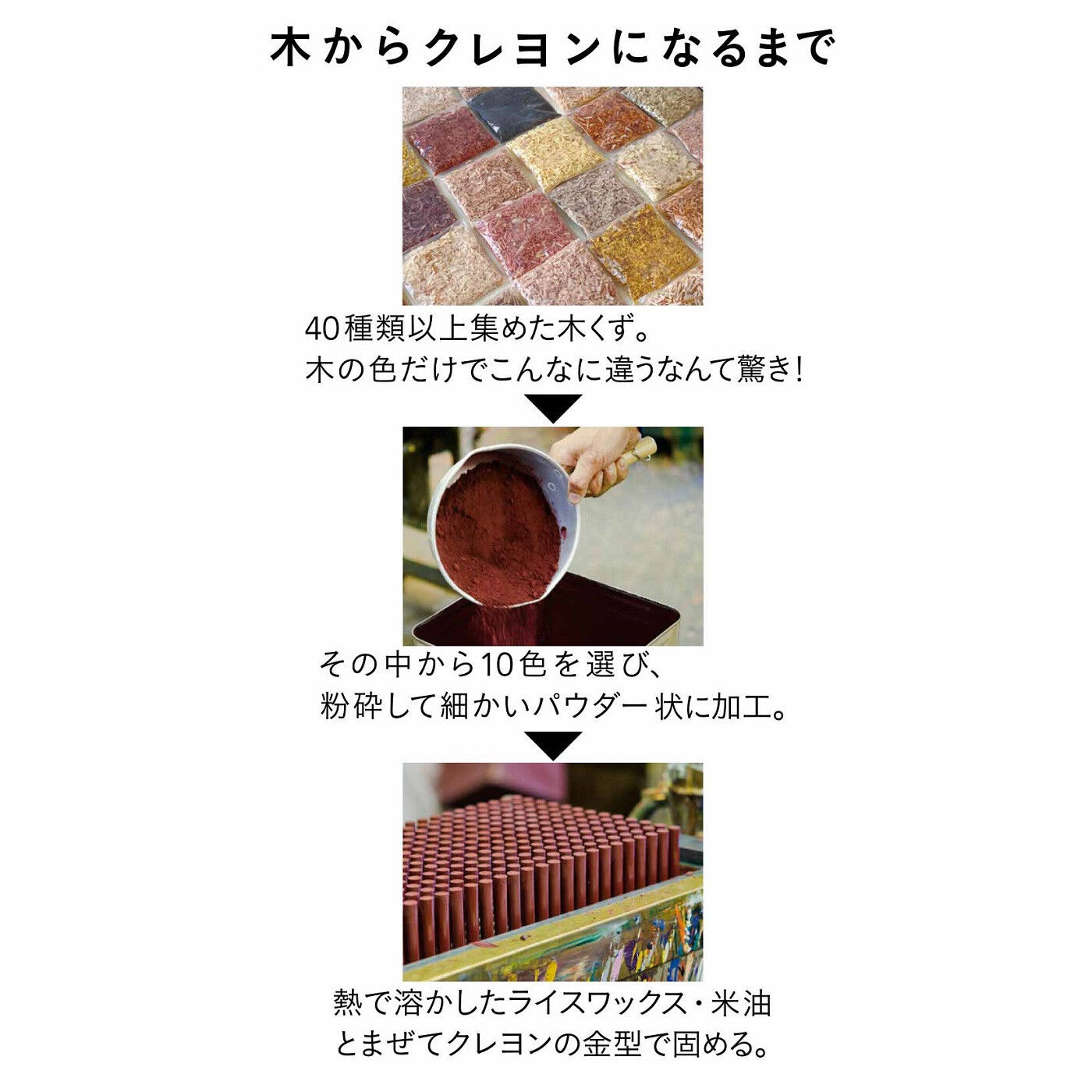 フェリシモの雑貨Kraso［クラソ］|木の色の豊かさをみつける 森のクレヨン