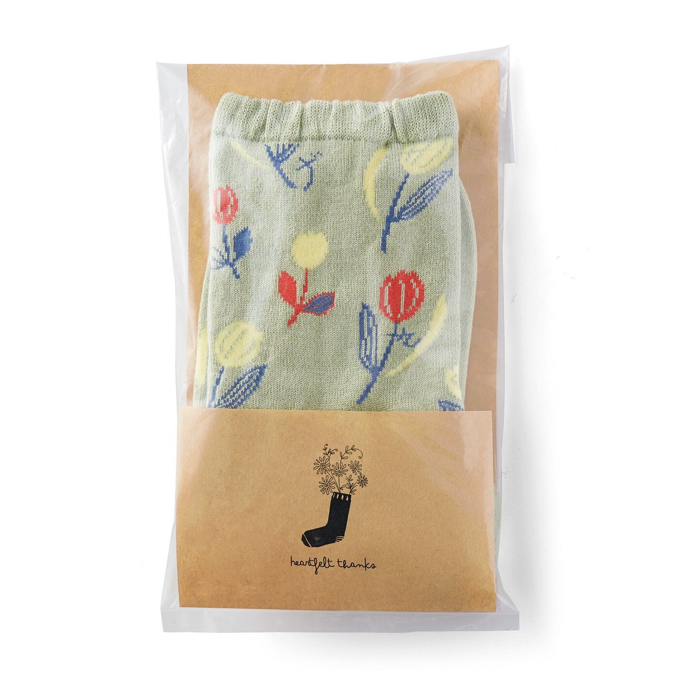フェリシモの雑貨 Kraso|遊び心を添えて気持ちを伝える　お花のメッセージ靴下の会|●1回のお届け例です。