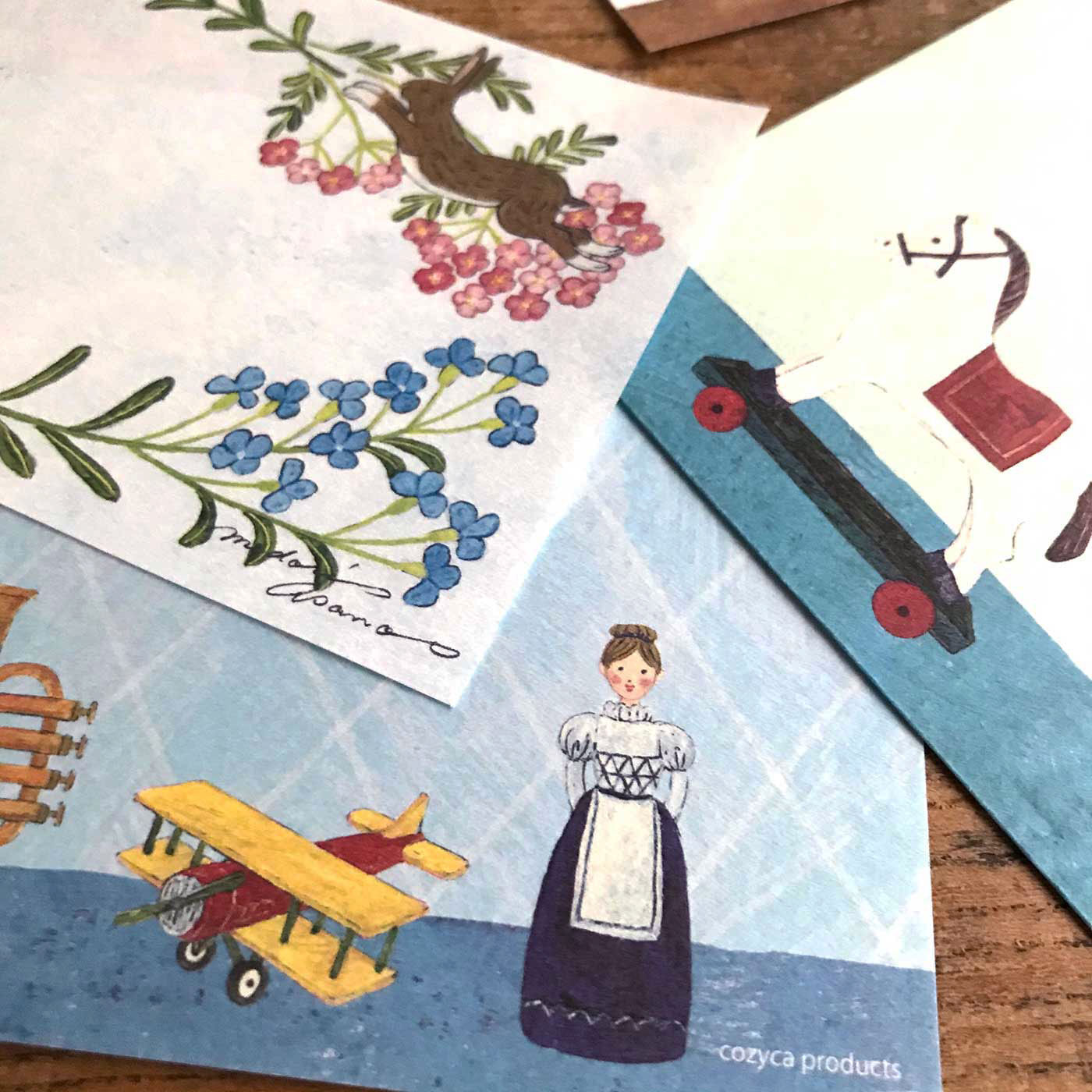 cozyca products 人気作家さんのかわいいイラストが楽しめる 紙もの文具セット PART2の会