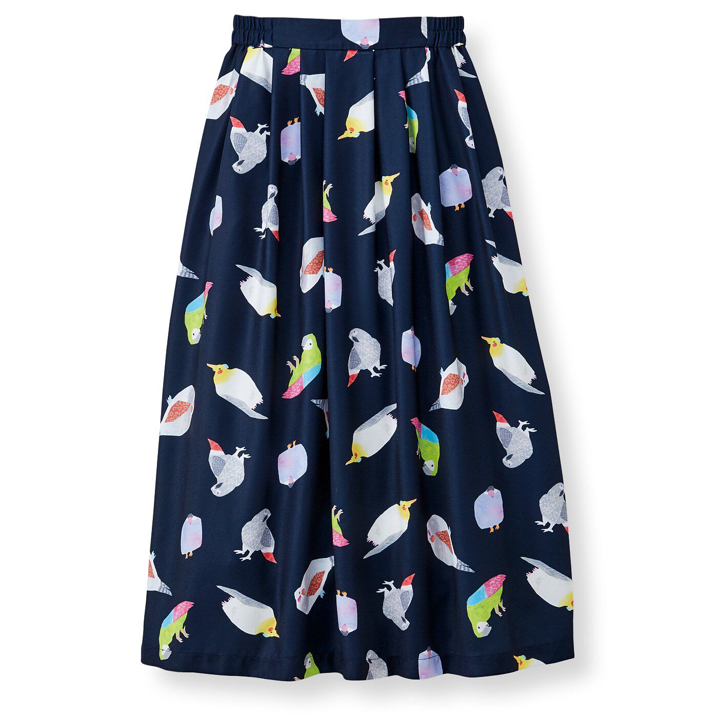 フェリシモの雑貨Kraso|イラストレーター 山口ちよ子さんとつくった　小鳥たちプリントスカート