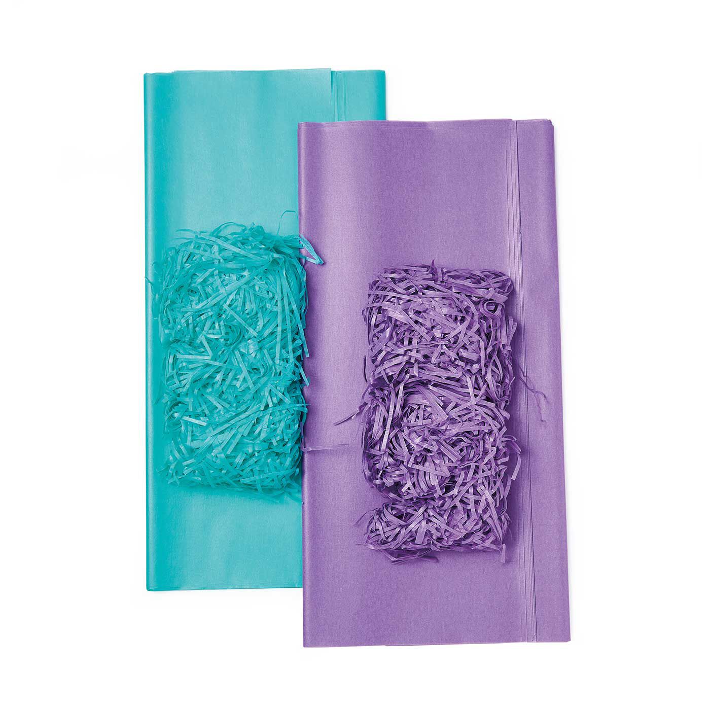 フェリシモの雑貨 Kraso|mt next 100 和紙ラッピング＆和紙パッキンの会|●1回のお届けセット例です。和紙ラッピング2色（各20枚）、和紙パッキン2色のセット。