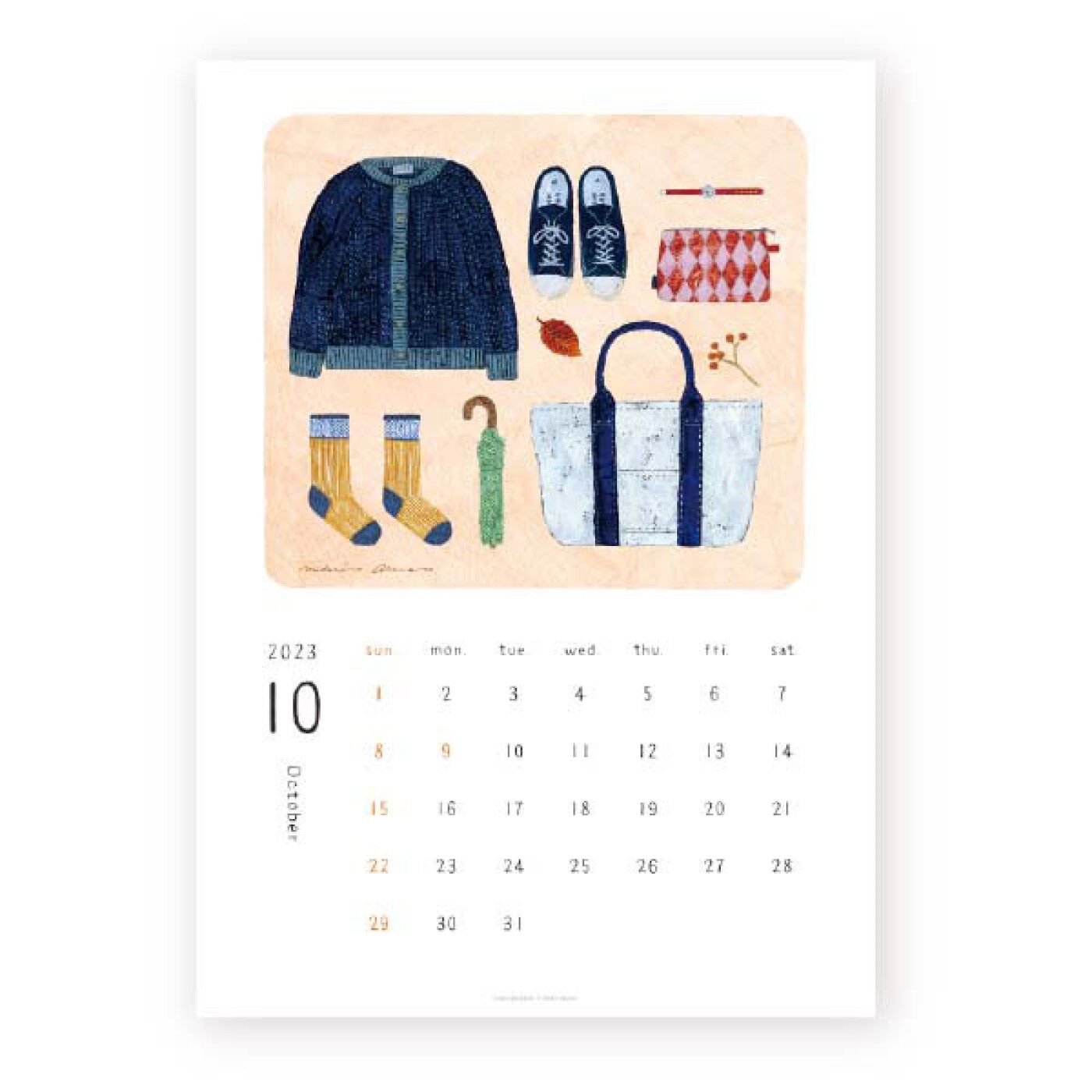 フェリシモの雑貨 Kraso|【数量限定】cozyca products 2023 カレンダー〈浅野みどり〉