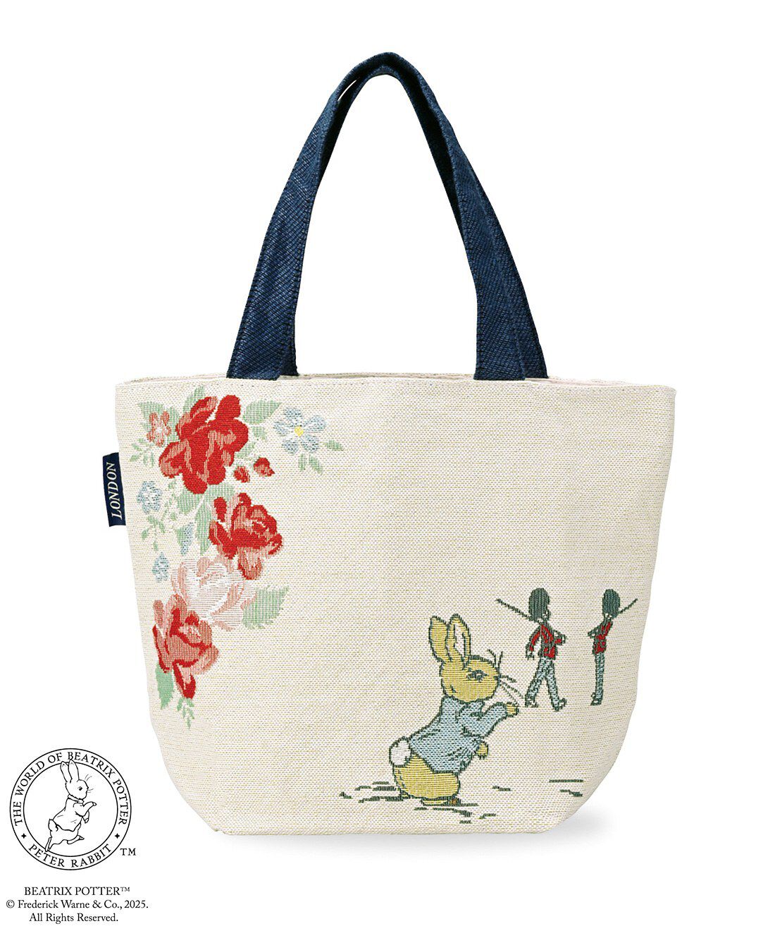 フェリシモの雑貨 Kraso|ピーターラビット（TM）　物語のワンシーンに思いを馳せる　ゴブラン織りまち付きバッグの会|〈back〉