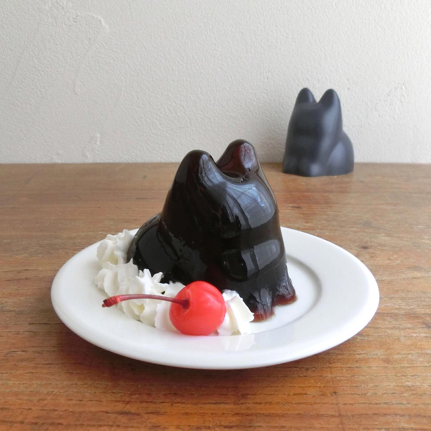 フェリシモの雑貨Kraso［クラソ］|子ねこゼリーに子ねこライス！ 子ねこ料理が作れる子ねこ型カップの会|黒ねこコーヒーゼリー。