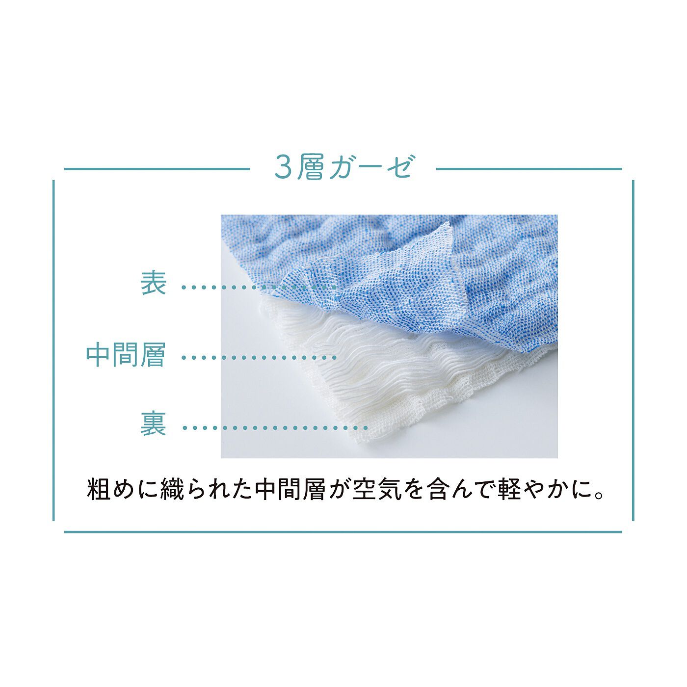 フェリシモの雑貨 Kraso|クーフゥ　風とおる軽やかさ　さらりとした肌心地の３層ガーゼコットンケットの会