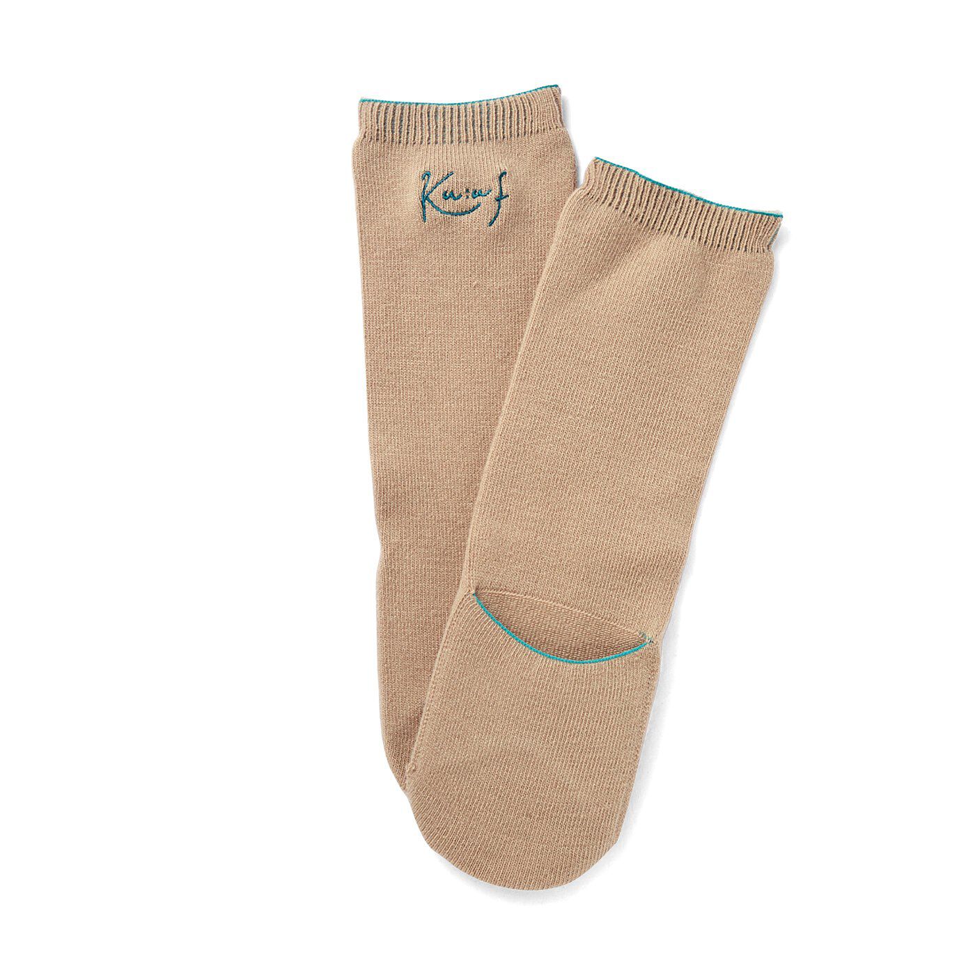 フェリシモの雑貨Kraso|クーフゥ　寝てても起きてても　2つのスタイルで足もとあったか　指先くるりん靴下の会|〈ウォームベージュ〉