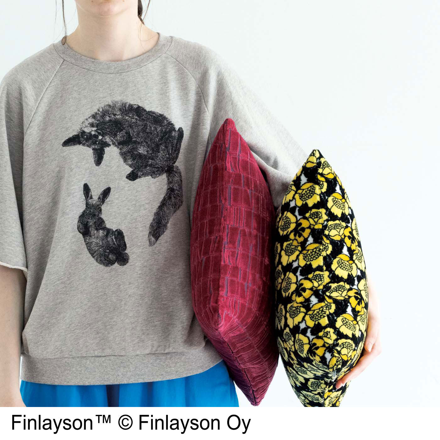 フェリシモの雑貨 Kraso|フィンレイソン　金華山パイルジャカードの華やか立体織りクッションカバー〈CORONNA〉|約40×40cmのクッションに利用できます。　※クッション本体はセットされていません。