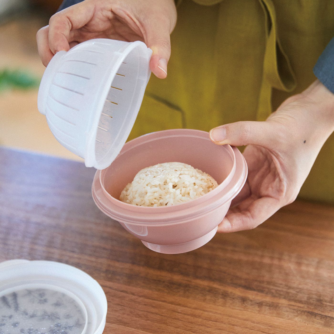 エスキューブキッチンズ チンしてご飯ふっくら 茶わんにポンッと