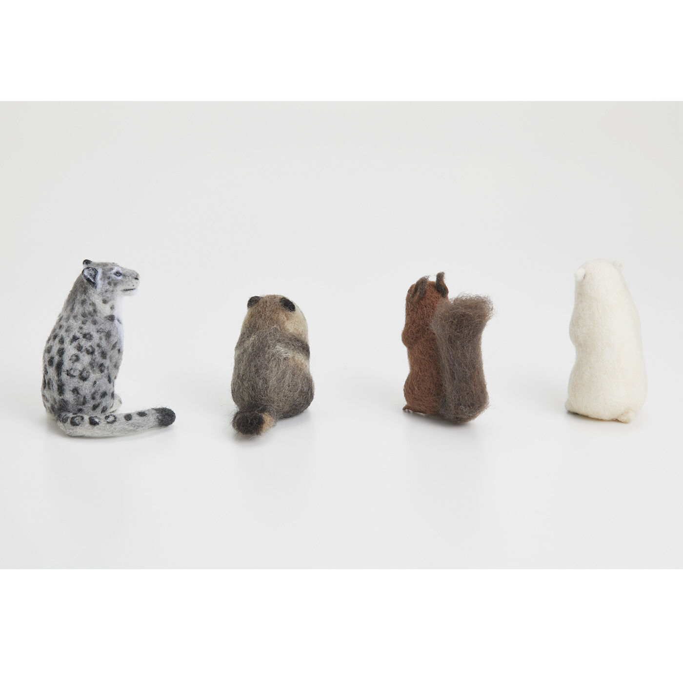 Couturier[クチュリエ]|旭山動物園・ボルネオの森応援商品　クチュリエ　息吹を感じるたたずまい　羊毛フェルトで作る動物たちの会|ぐるっと360度、後ろ姿までかわいい！
