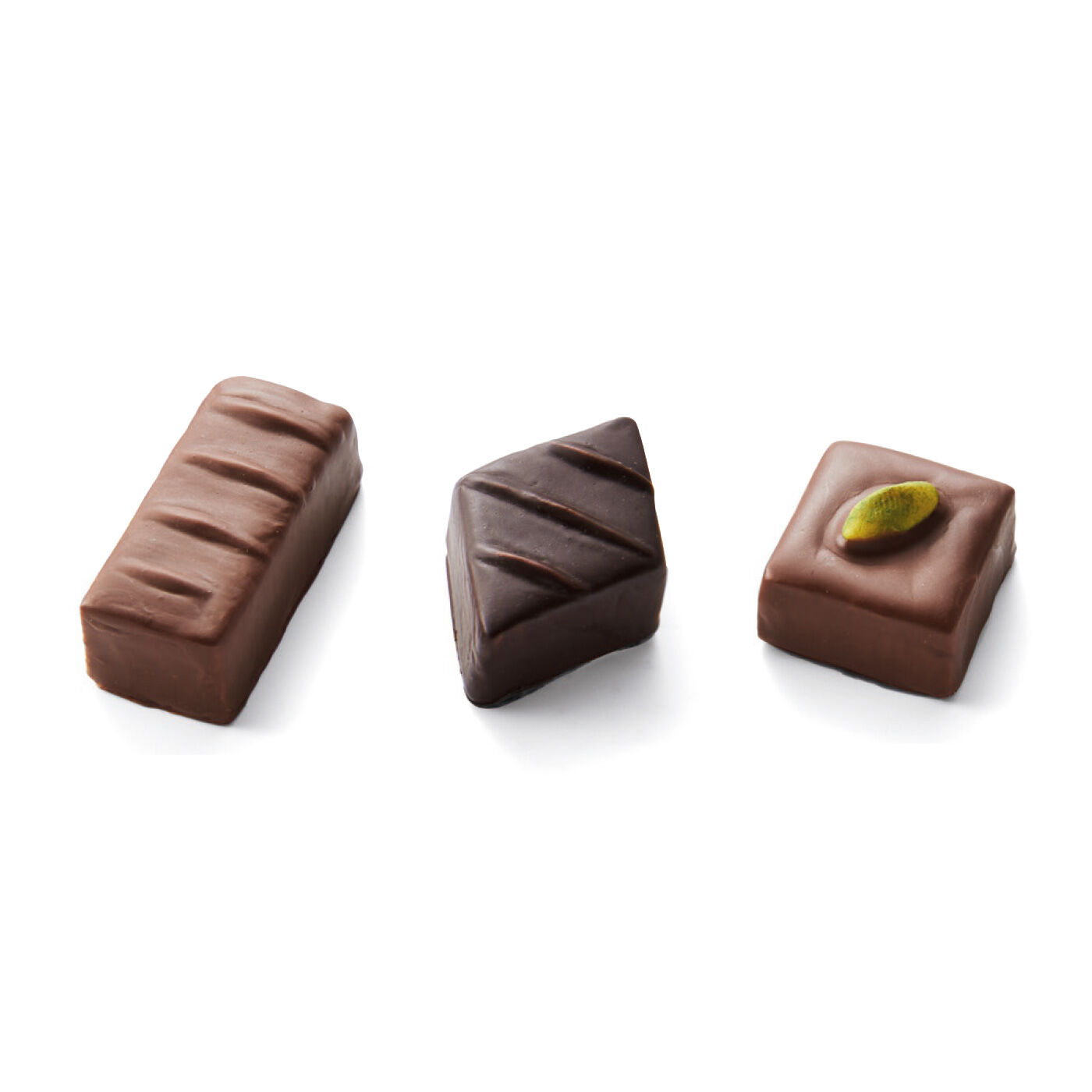 クチュリエ|「幸福（しあわせ）のチョコレート」とコラボ 樹脂粘土で作る 食べられないチョコレートの会|ピスタチオタイプ