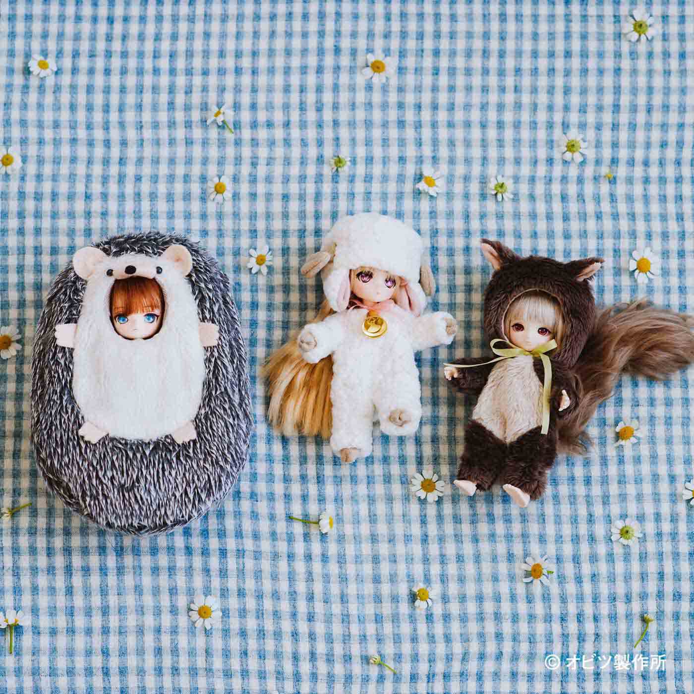 Couturier[クチュリエ]|やさしく抱っこしたくなる手触り 11cmドール〈オビツ11〉用 かわいい動物着ぐるみのキットの会
