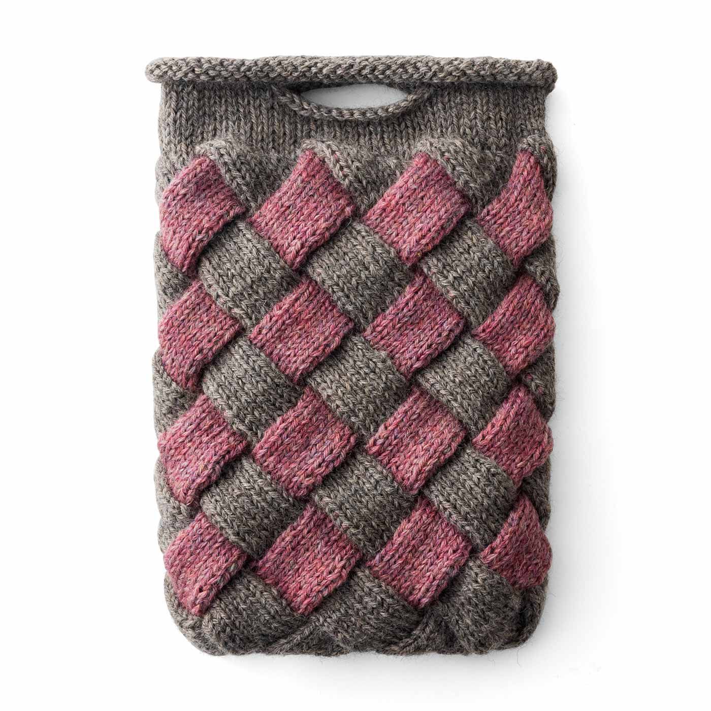 Couturier|毛糸で編んで謎解き気分 手ごたえ棒針編みバッグの会|毛糸でかごのようにバスケット編みバッグ