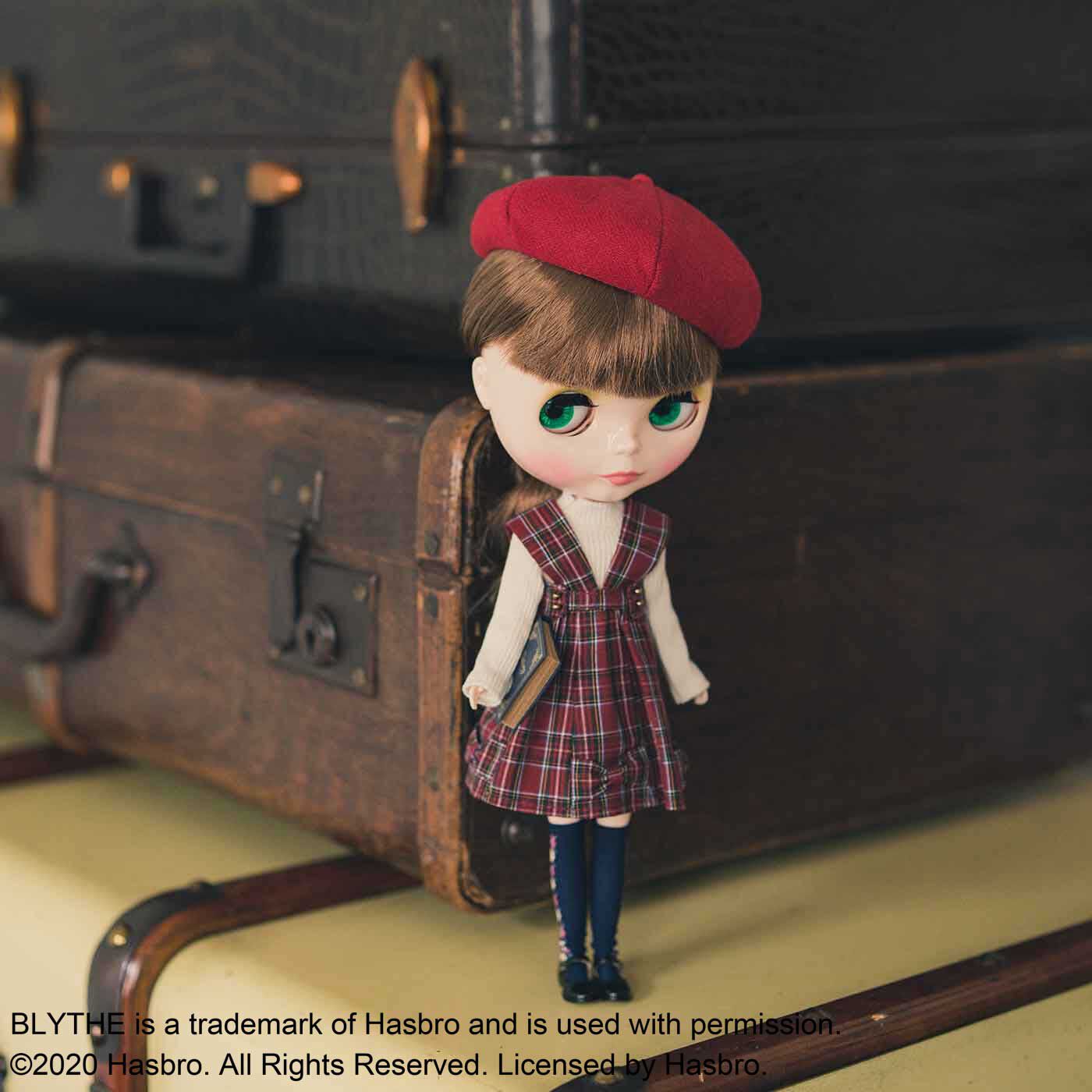 クチュリエ|お人形さんのためのちいさなファブリック　トラッドセット|スタイリングの一例　※ドールと一部の素材や小物は、セット内容に含まれません。