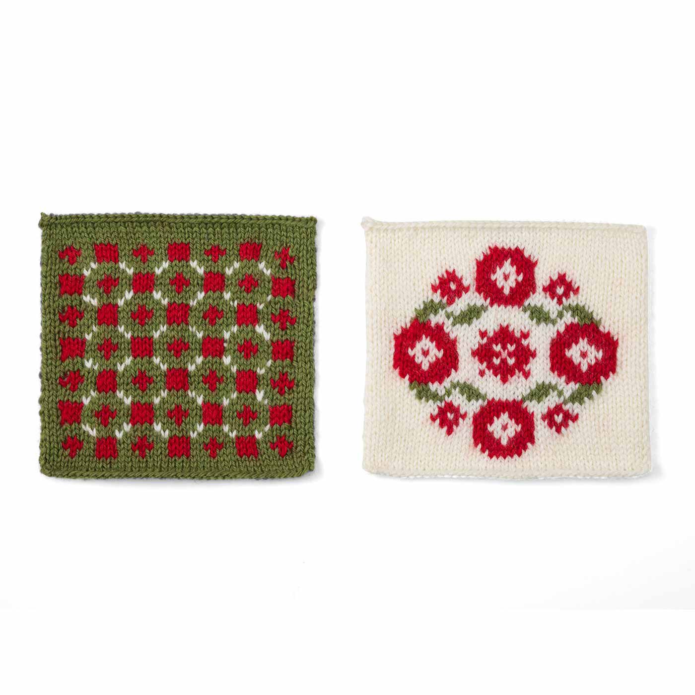 クチュリエ|自然からの贈りもの めくるめく北欧模様を楽しむ棒針編みサンプラーの会|ポピーのリース
