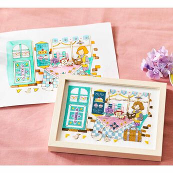 Couturier[クチュリエ] | 旅する少女から届いた絵はがきクロスステッチ