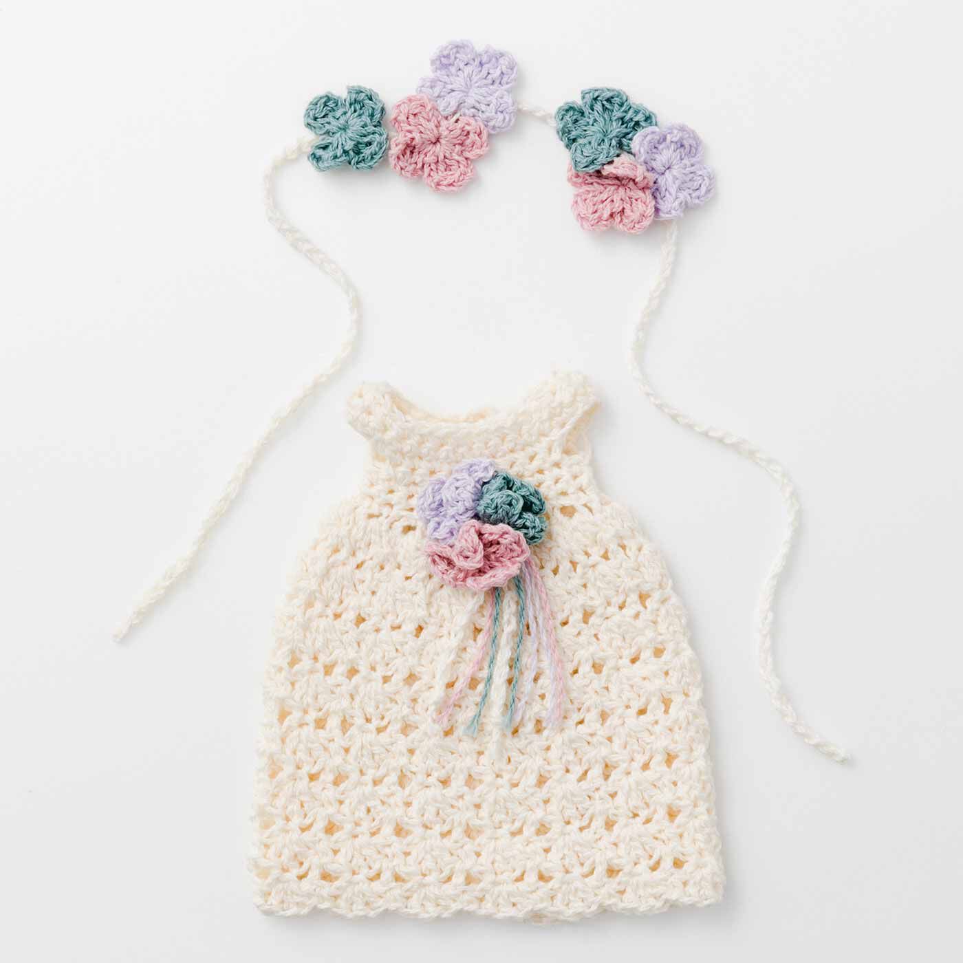 Couturier|【タイプが選べる】季節のコーディネートを楽しむ　かぎ針編みの着せ替えお洋服|6：ジューンブライド