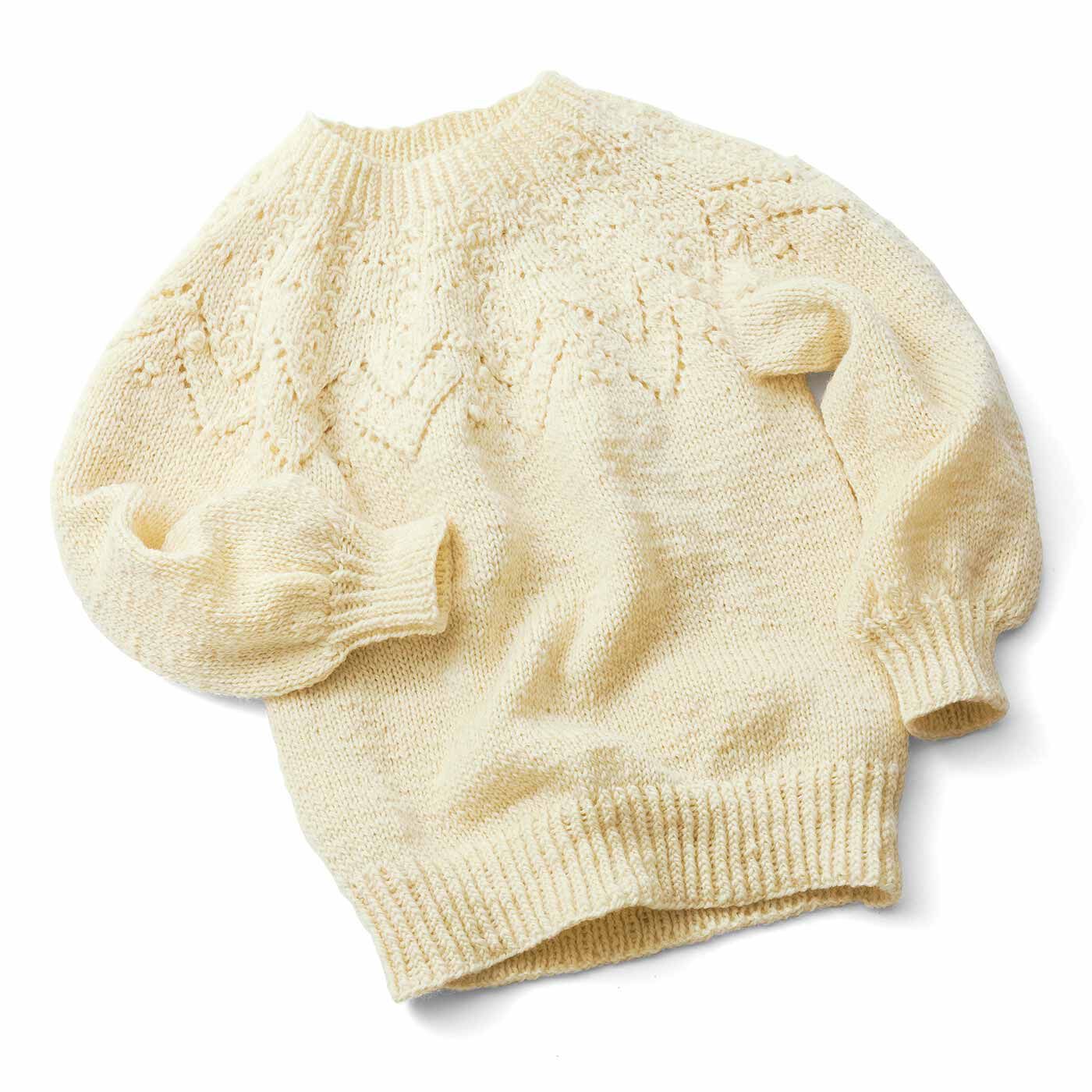 クチュリエ|今こそチャレンジ 輪針で編める 手編みのセーター〈ミスティーローズ〉|●色は一例です。