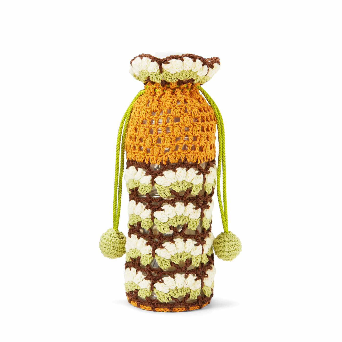 Couturier|かぎ針編みで花を咲かせる コットン糸のボトルカバーの会|ガーベラ