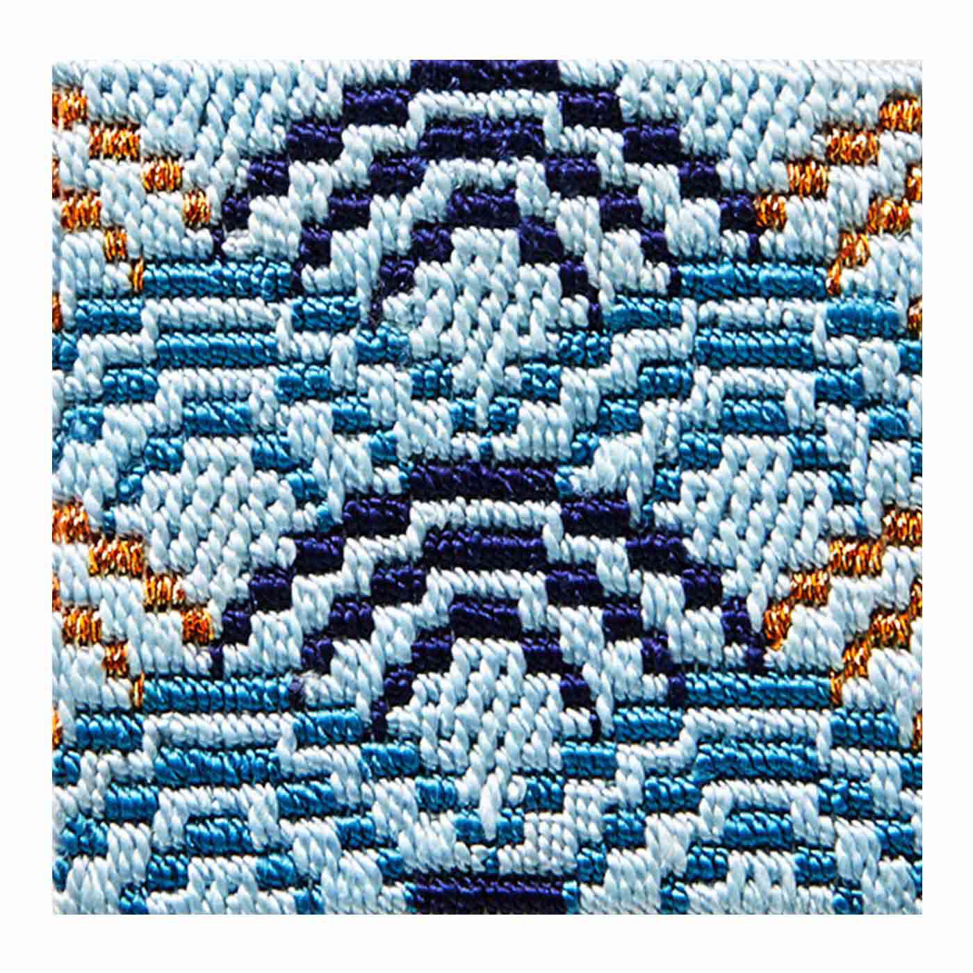 クチュリエ|絹糸の光沢にうっとり さまざまな模様を楽しむ絽（ろ）刺しの会|青海波