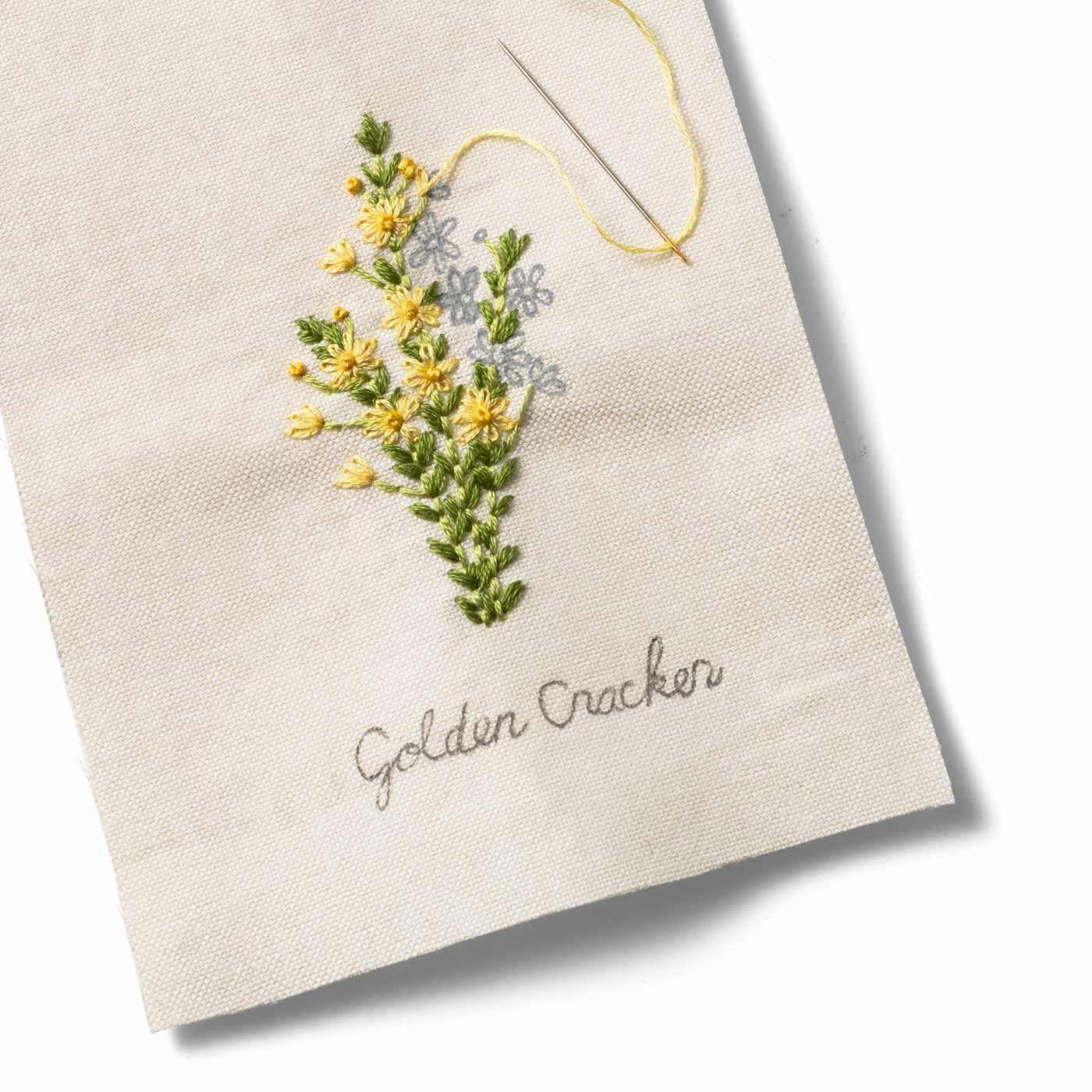 クチュリエ|摘みたてを集めた　花と木の実のサンプラー刺しゅうフレームの会