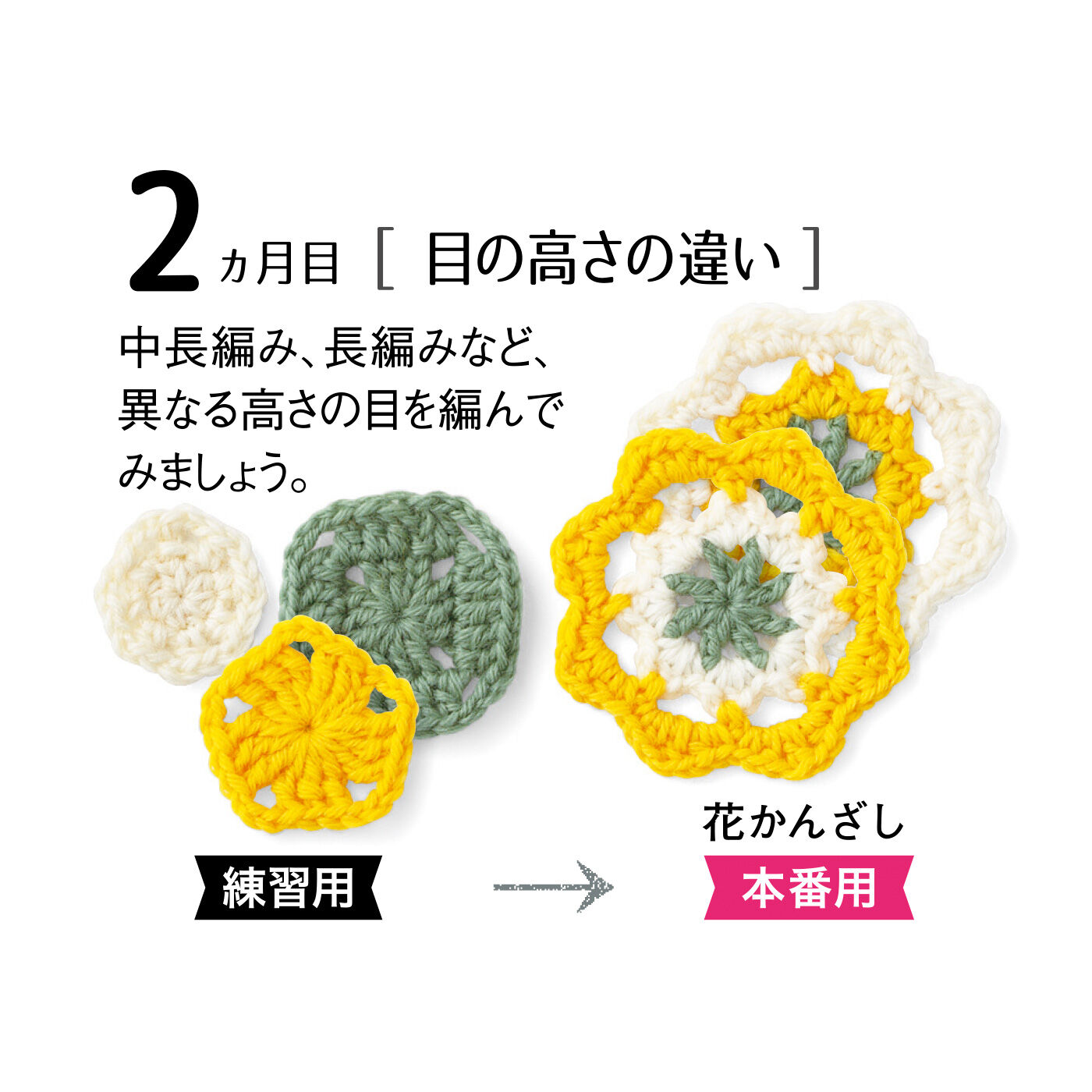 Couturier[クチュリエ]|【9回分セット販売】「はじめてさんのきほんのき」 くさり編みからきちんとレッスン♪ かぎ針モチーフ編みの会