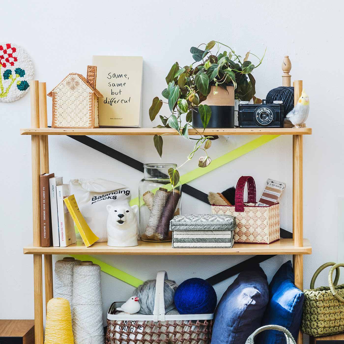 Couturier|【タイプが選べる】キャンバス手芸で作るテーブルまわりの整理収納小物入れ