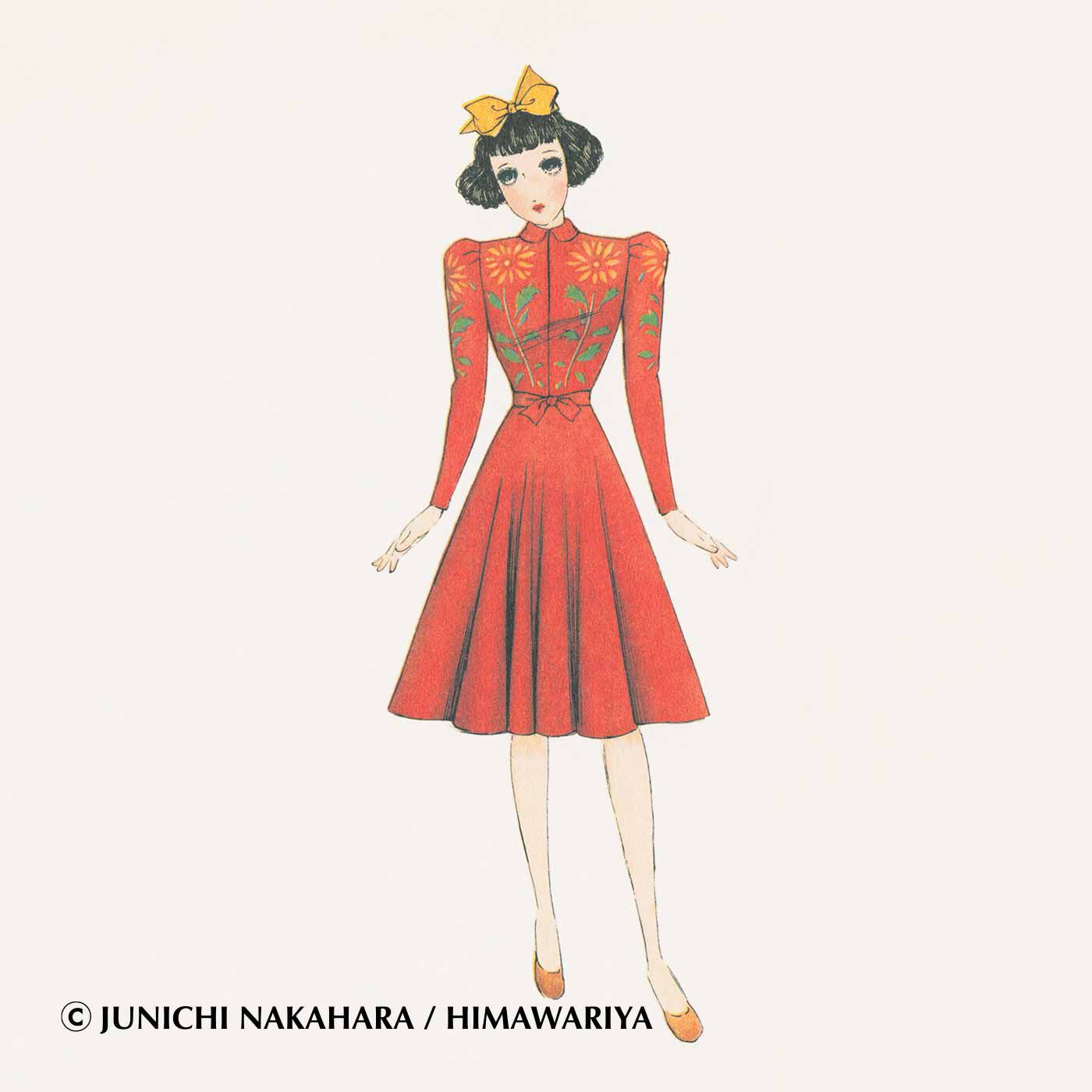 Couturier[クチュリエ]|【7月分以降よりお届け】中原 淳一×クチュリエ アミィ 爛漫（らんまん）花咲く乙女スタイルコレクションの会|『女学生服装帖』より/原画